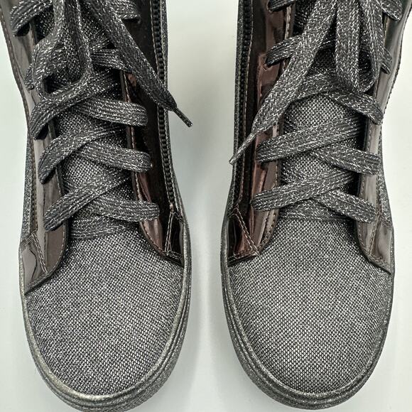 Lauren Lorraine High Top Sneaker Shoes “Skippy” Size 11 Sparkle Bedazzled Party - Picture 4 of 12